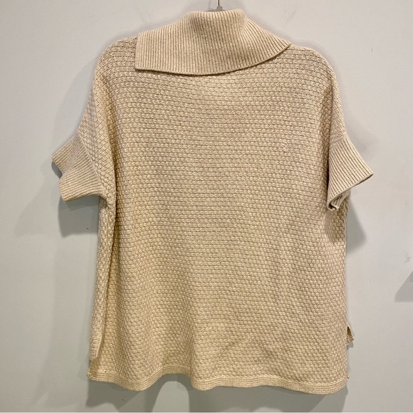 Ann Taylor LOFT Short Sleeve Cowl Neck Sweater Oversized Women’s Size Medium - Picture 7 of 12